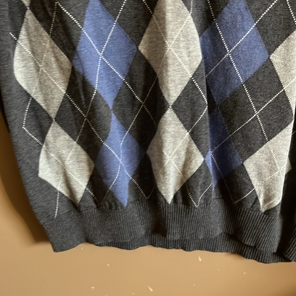 Cotton vest argyle - Picture 2 of 4